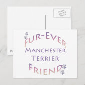 Carte Postale Manchester Terrier Furever (Devant / Derrière)