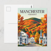 Carte Postale Manchester Vermont (Devant / Derrière)
