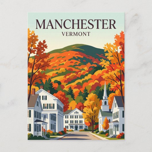 Carte Postale Manchester Vermont (Devant)
