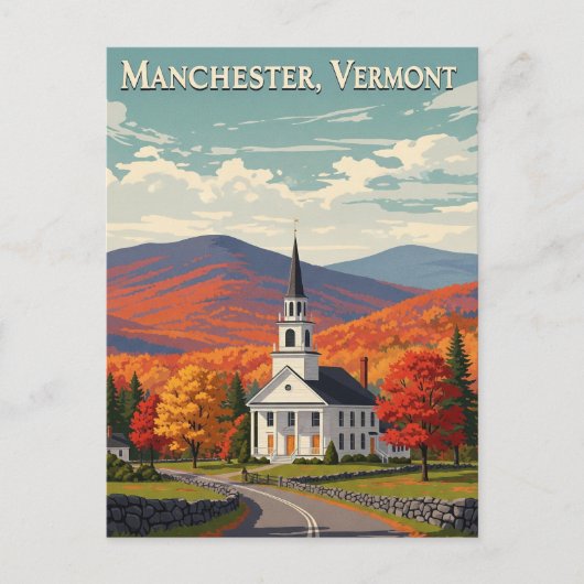 Carte Postale Manchester Vermont Travel (Devant)