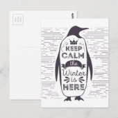 Carte Postale Manchot (Devant / Derrière)