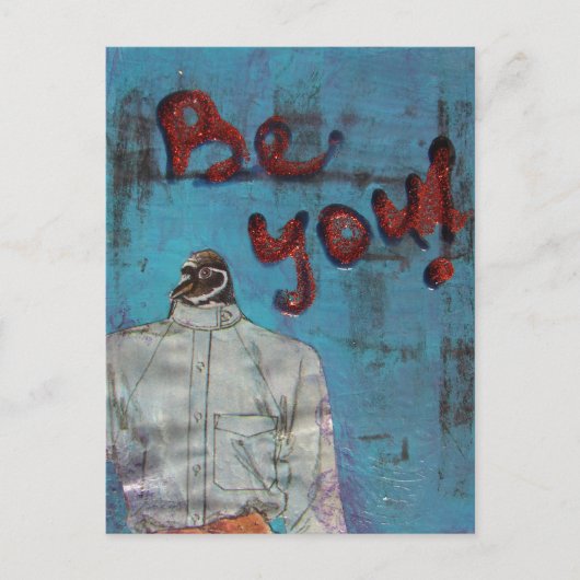 Carte Postale Manchot Sois Toi-Même Multimédia (Devant)