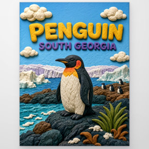 Carte Postale Manchot South Georgia Moderne KlayKoo