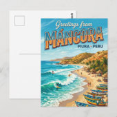 Carte Postale Máncora Pérou (Devant / Derrière)