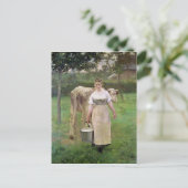 Carte Postale Manda Lametrie, La Fermière, 1887 (Debout devant)