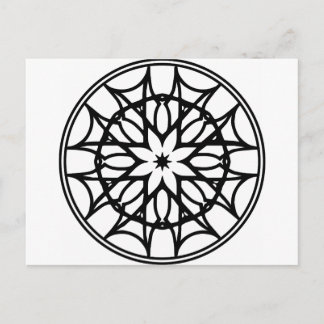 Carte Postale Mandala 11 dragueur