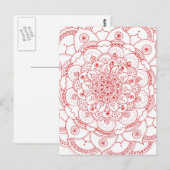 Carte postale Mandala 2 (Devant / Derrière)