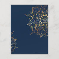 Mandala bleu et or | L'art islamique inspiré