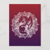 Carte Postale Mandala Circle Dragon (Devant)