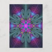 Carte Postale Mandala Colorful Striant Fractal Art Kaleidoscope (Devant)