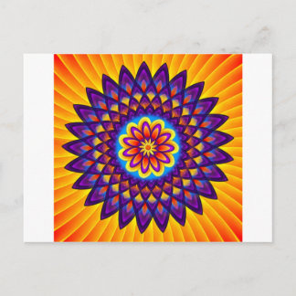 Carte Postale Mandala Dahlia