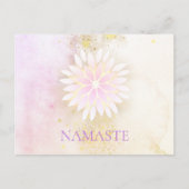 Carte Postale *~* Mandala Dahlia Pastel Lavender Peach AP2 (Devant)