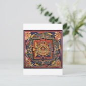 Carte Postale Mandala d'Amitayus. École tibétaine du 19ème siècl (Debout devant)
