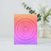 Carte Postale Mandala d'art original multicolore (Debout devant)
