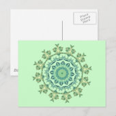 Carte Postale Mandala de Coquillages (Devant / Derrière)
