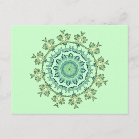 Carte Postale Mandala de Coquillages (Devant)