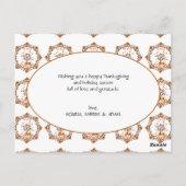 Carte Postale Mandala de l'arbre d'automne Feuillage d'automne e (Dos)