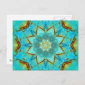 Carte Postale Mandala de rouille (Devant / Derrière)