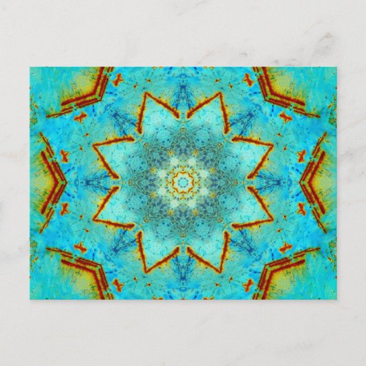 Carte Postale Mandala de rouille (Devant)