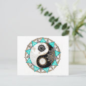 Carte Postale Mandala de Yin Yang (Debout devant)