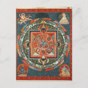 Carte Postale Mandala du dieu bouddhiste tibétain Hevajra
