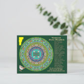 Carte postale Mandala du Vermont State (Debout devant)