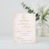 Carte Postale Mandala Élégant Avec Seigneur Ganesh Mariage Indie (Debout devant)