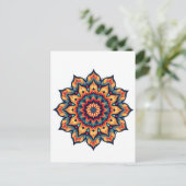 Carte Postale Mandala en blanc (Debout devant)
