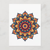 Carte Postale Mandala en blanc (Devant)