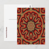 Carte Postale Mandala en tuile turque (Devant / Derrière)