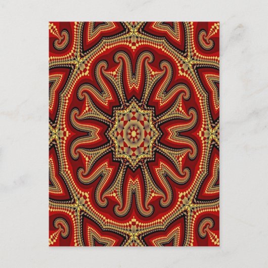 Carte Postale Mandala en tuile turque (Devant)