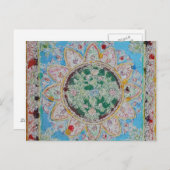 Carte postale Mandala Flower (Devant / Derrière)