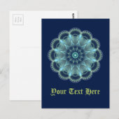 Carte Postale Mandala Fractal (Devant / Derrière)