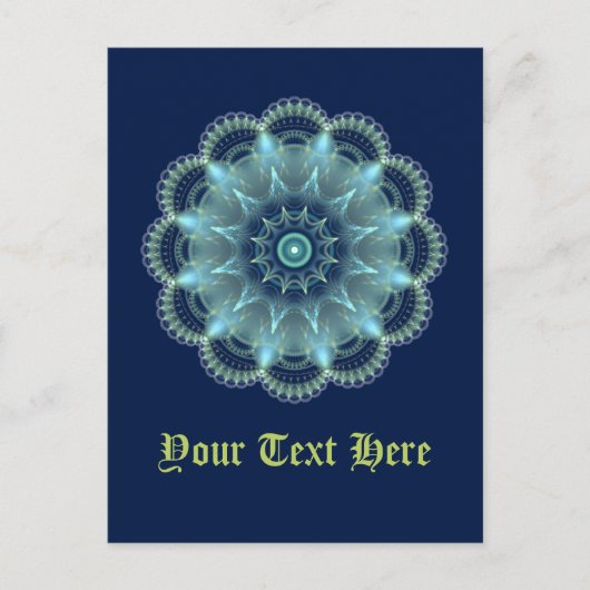 Carte Postale Mandala Fractal (Devant)