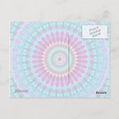 Carte postale Mandala G382 géométrique (Dos)