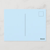 Carte Postale Mandala Grec Mal Eye Motif Bleu Blanc (Dos)