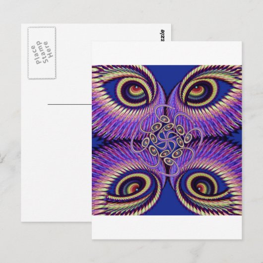 Carte Postale Mandala Kundalini (Devant / Derrière)