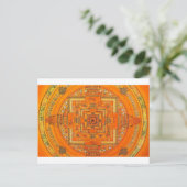 CARTE POSTALE MANDALA MYSTIC GLOBE (Debout devant)