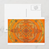 CARTE POSTALE MANDALA MYSTIC GLOBE (Devant / Derrière)