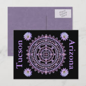 Carte postale Mandala Nightbloom (Devant / Derrière)