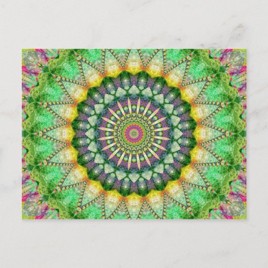 Carte Postale Mandala Patchwork no.1 créé par Tutti (Devant)