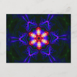 Carte Postale Mandala Postcard - message Merci