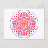 Carte Postale Mandala_rouge_violet (Devant)