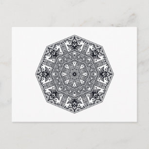 Carte Postale Mandala Round Orament