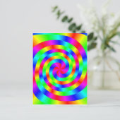Carte Postale mandala spirale colorée (Debout devant)
