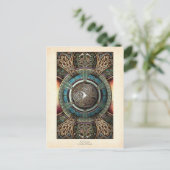 Carte postale Mandala Triskelion (Debout devant)