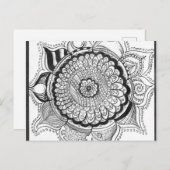 Carte postale Mandala Variée (Devant / Derrière)