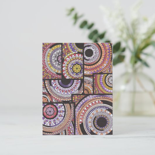Carte Postale Mandalas GraphiZen (Debout devant)