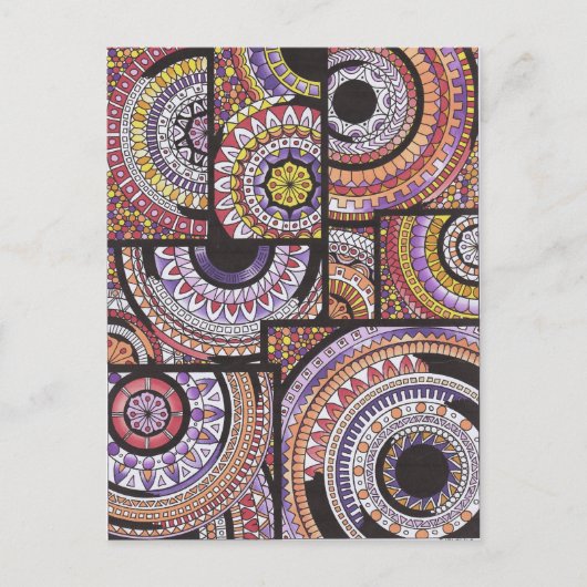 Carte Postale Mandalas GraphiZen (Devant)