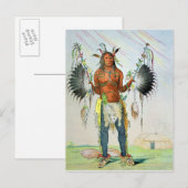 Carte Postale Mandan Medicine Man (Devant / Derrière)